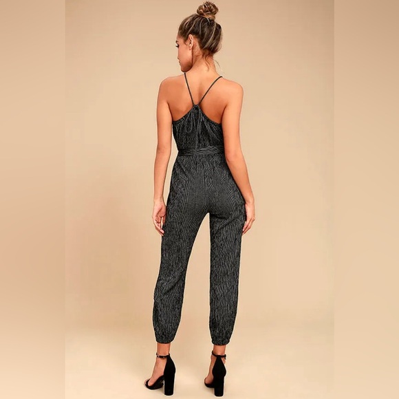 Billabong This Way Black and White Striped Jumpsuit Size Small - Picture 3 of 11